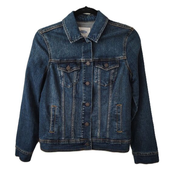 OLD NAVY Denim Jean Jacket Small Women's Waist Length Classic Style - Picture 1 of 5